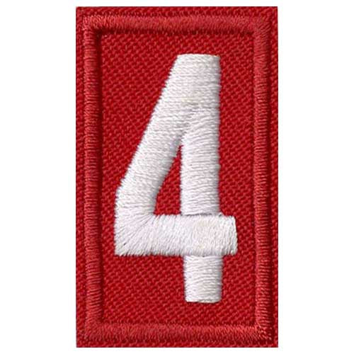 Scout Uniform Unit Numeral Emblem 4