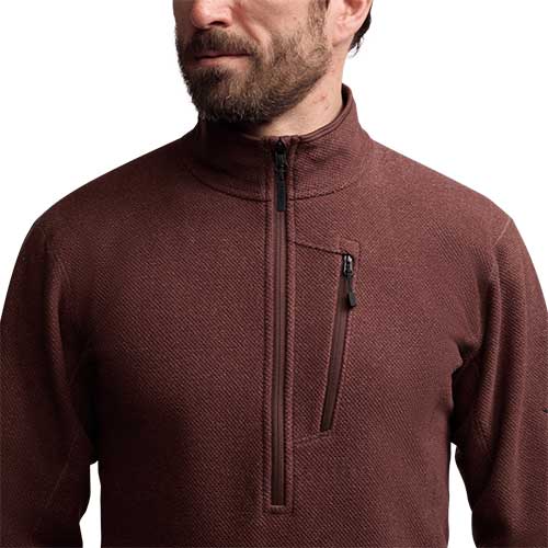 Sitka Men's Snowcrest Half Zip Fleece Pullover