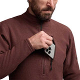 Sitka Men's Snowcrest Half Zip Fleece Pullover