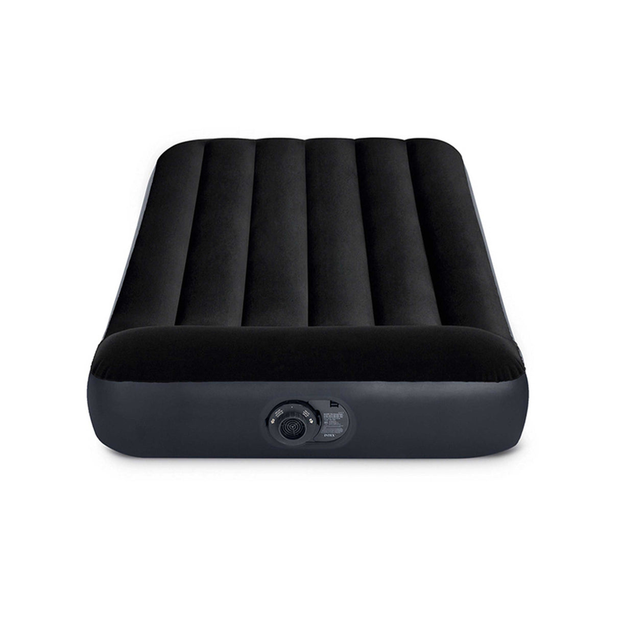 Intex 10-inch Twin Dura-Beam Pillow Rest Classic Airbed with QuickFill Plus Internal Pump