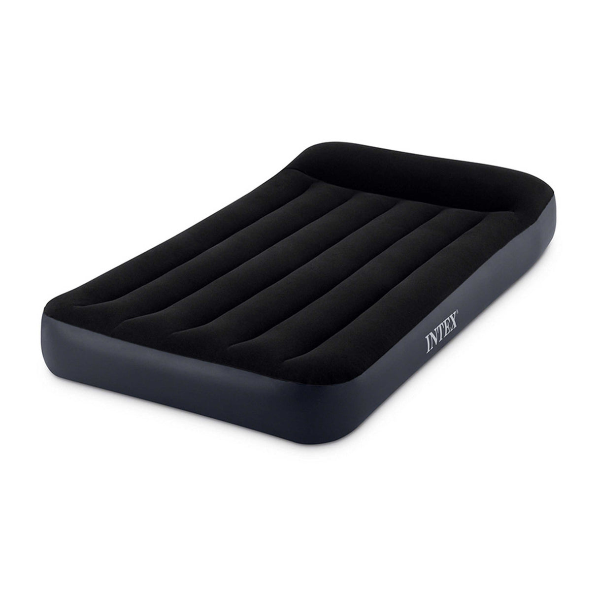 Intex 10-inch Twin Dura-Beam Pillow Rest Classic Airbed with QuickFill Plus Internal Pump
