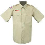 Men's Scouts BSA Uniform Short Sleeve Shirt, Khaki