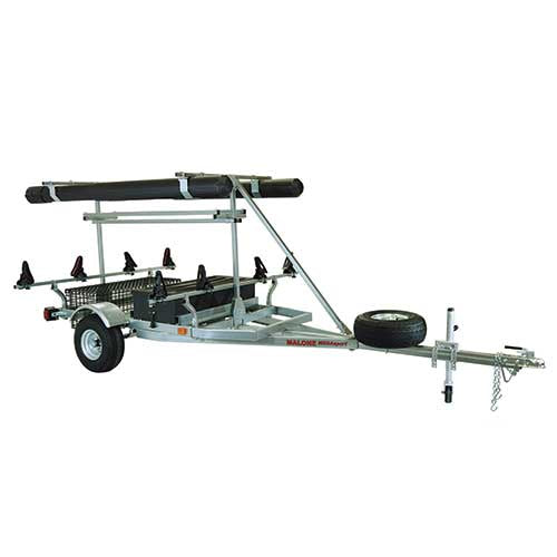 Malone MegaSport 2 Kayak Trailer Ultimate Angler Package with Saddle Up Pro