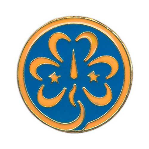 Girl Scout World Trefoil Pin
