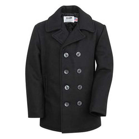 Schott Classic Melton Wool Navy Peacoat