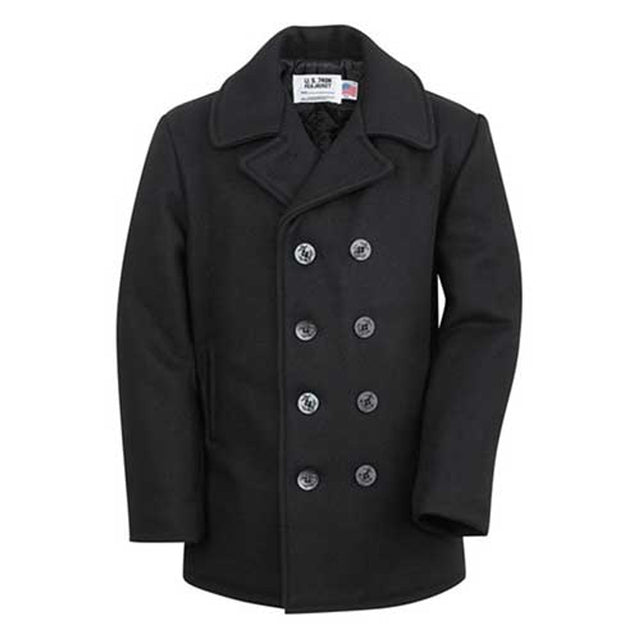 Schott Classic Melton Wool Navy Peacoat
