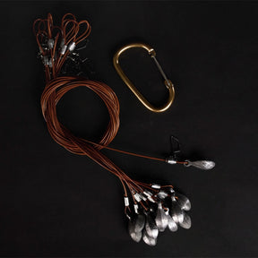 Heyday Texas Rigs with Carabiner 4 Foot 4-ounce