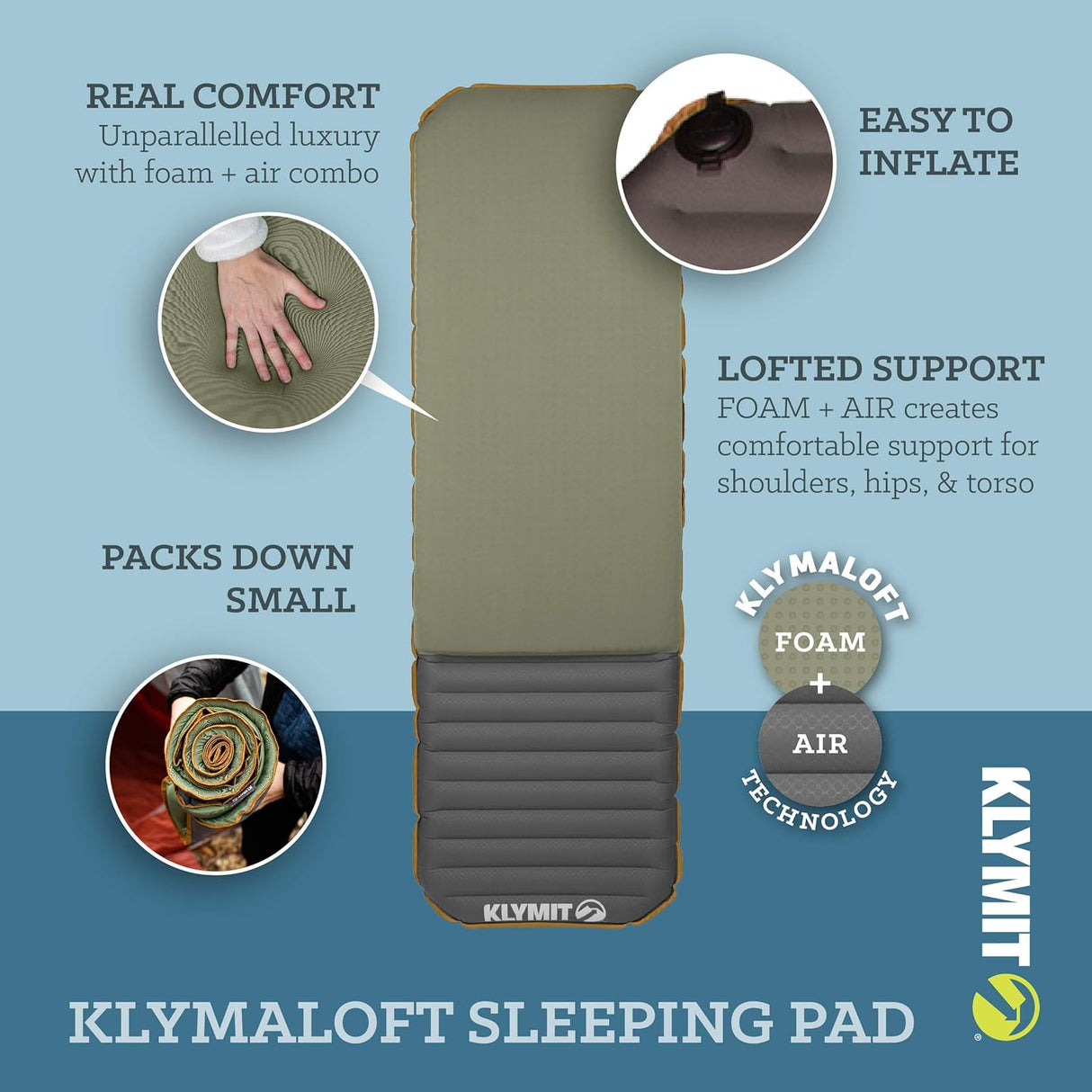 Klymit Klymaloft Sleeping Pad - Regular Size