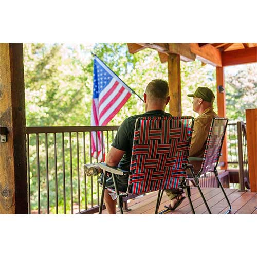 Mountain Summit Gear Retro Webbed Camping Chair