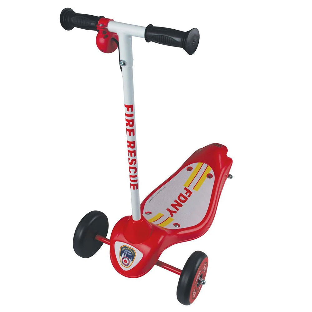Bravo FDNY Safe Start 3-Wheel Kids Electric Scooter