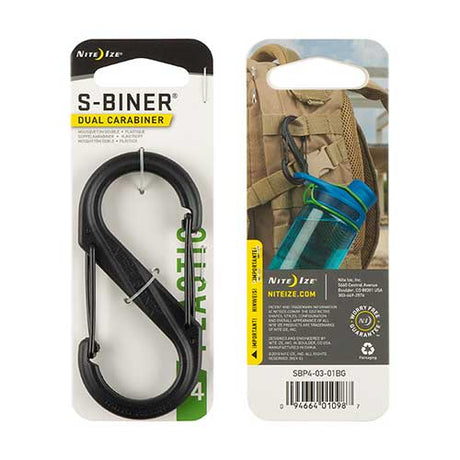 Nite Ize S-Biner Dual Carabiner Plastic Single Size 4