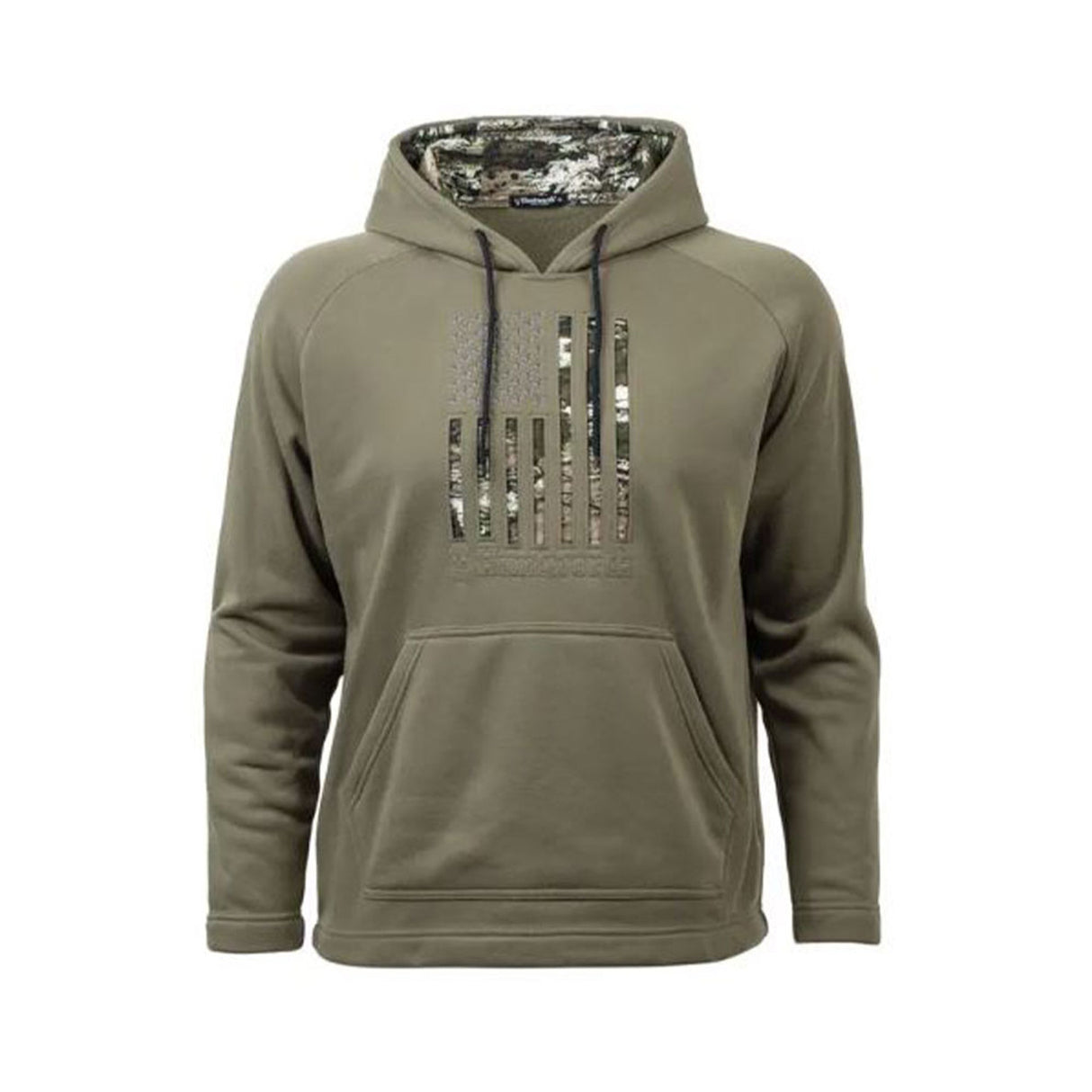 Huntworth Men's Knit Jersey Camo Flag Hoodie