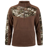 Huntworth Men's Anti-Pill Fleece Lifestyle Camo 1/4 Zip
