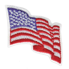 Girl Scout Wavy American Flag Patch