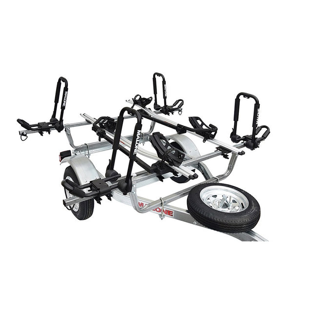 Malone MicroSport 2 Kayak, 2 Bike Trailer Package with Spare Tire