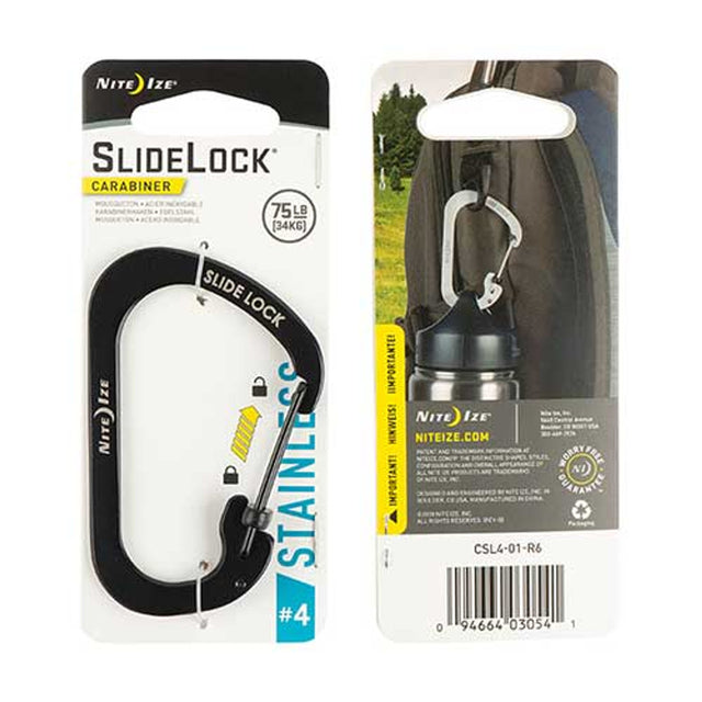 Nite Ize Slidelock Carabiner Steel Size 4