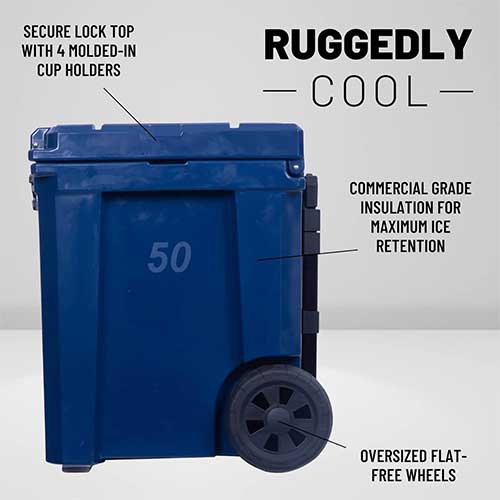 CAMP-ZERO 50L Wheeled Cooler