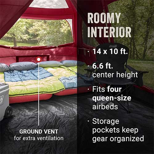 Coleman Skylodge 10 Person Tent - Blackberry