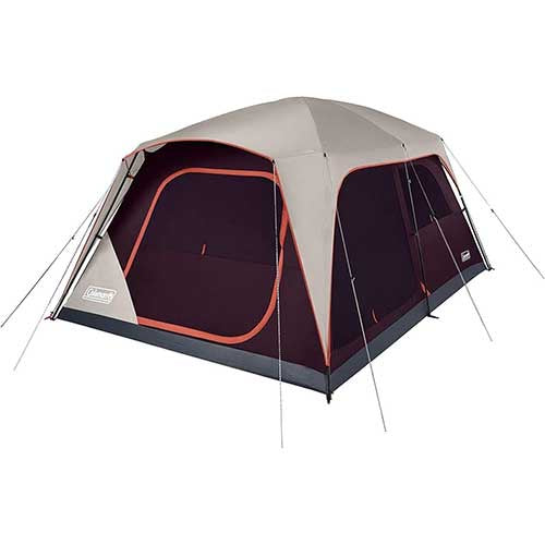 Coleman Skylodge 10-Person Camping Tent, Blackberry