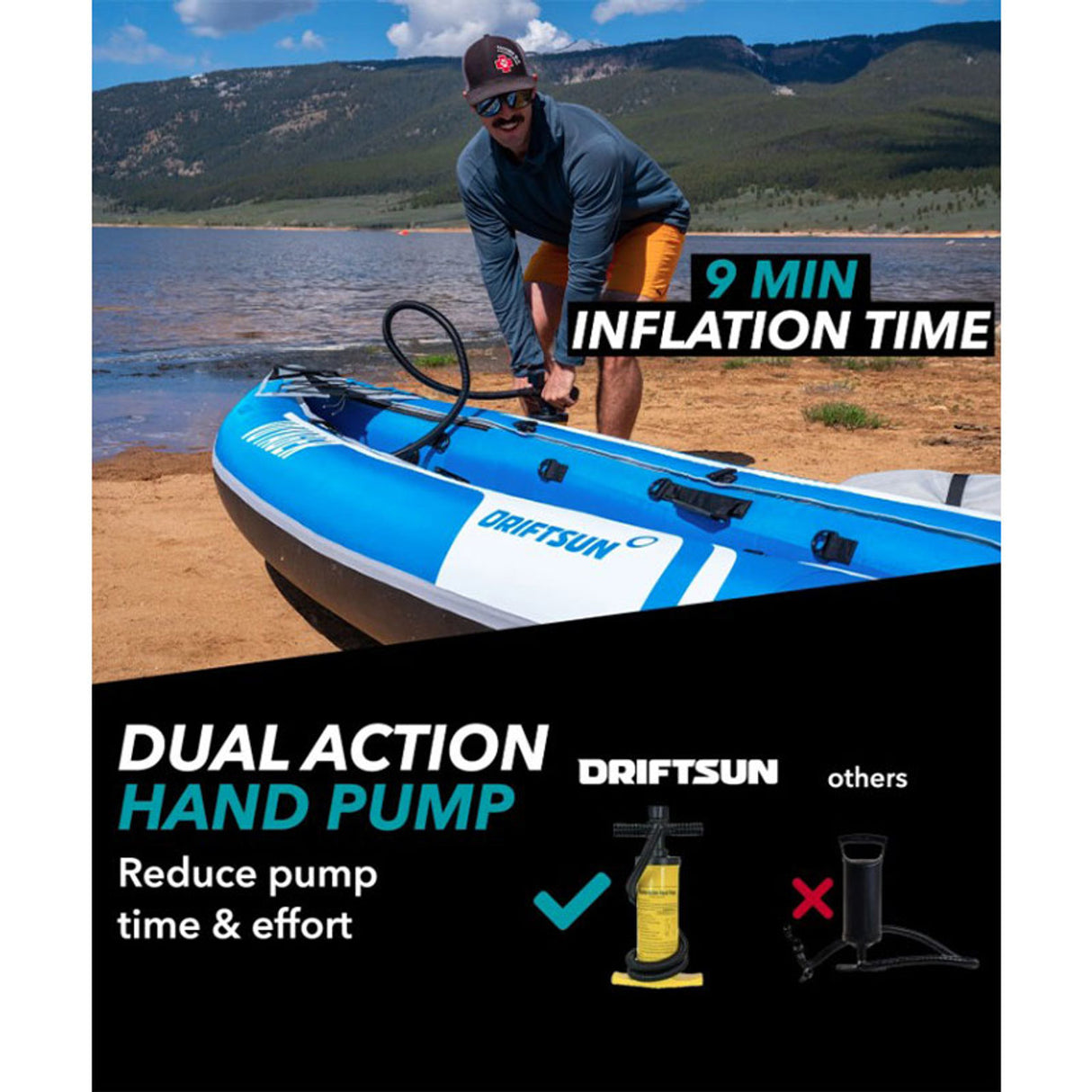 Driftsun Voyager 2 Person Inflatable Kayak