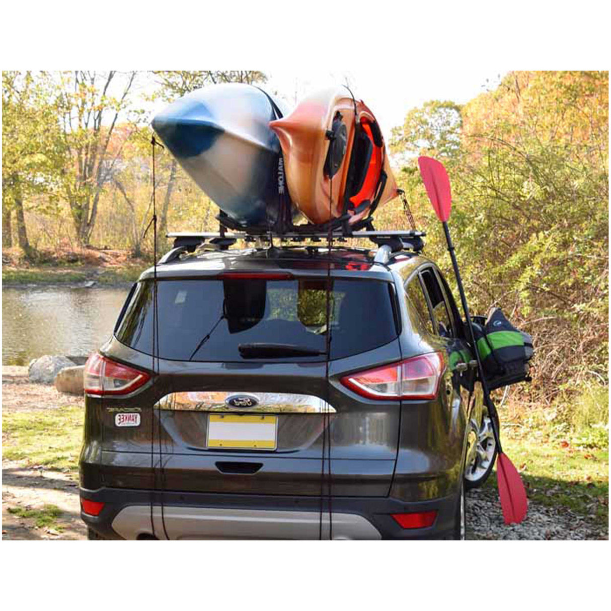Malone FoldAway-5 Multi-Rack Folding 1 or 2 Kayak Carrier