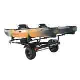 Malone MicroSport Off-Road 2 Kayak Trailer Package with 2 Sets of SaddleUp Pro & Spare Tire