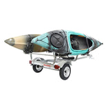 Malone MicroSport 2 Kayak Trailer Package with 2 Sets J-Racks & Spare Tire