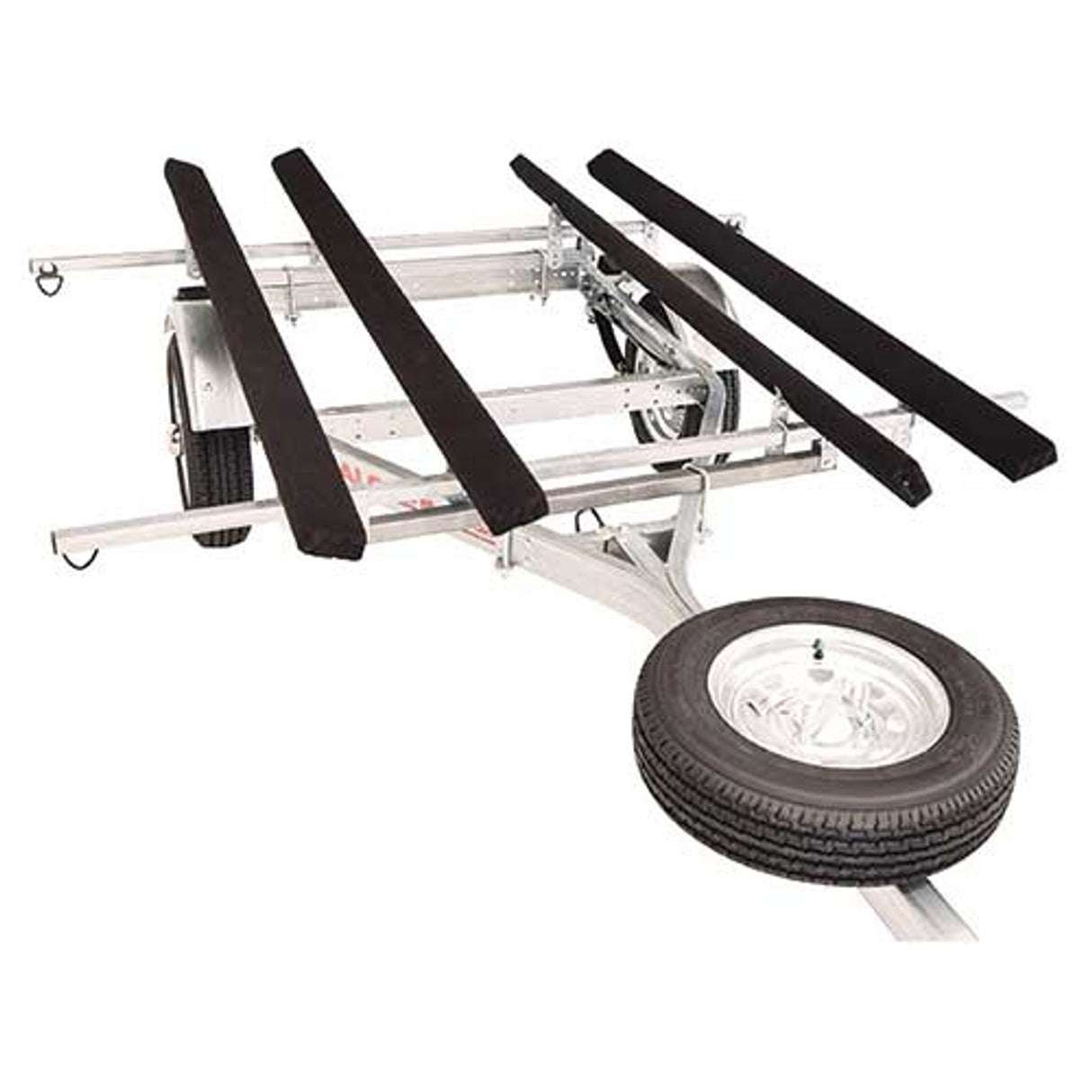 Malone MicroSport LowBed 2 Kayak Trailer Package with 2 Sets of Bunks, Spare Tire