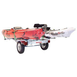 Malone MicroSport LowBed 2 Kayak Trailer Package with 2 Sets of MegaWings, Spare Tire