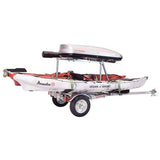 Malone MicroSport LowBed Trailer Package with 2nd Tier, 2 Sets MegaWings, Cargo Box, Rod Tube, & Spare Tire