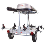 Malone MicroSport LowBed Trailer Package with 2nd Tier, 2 Sets SaddleUp, Cargo Box, Rod Tube, Spare Tire