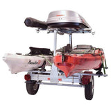 Malone MicroSport LowBed Trailer Package with 2nd Tier, 2 Sets SaddleUp, Cargo Box, Rod Tube, Spare Tire