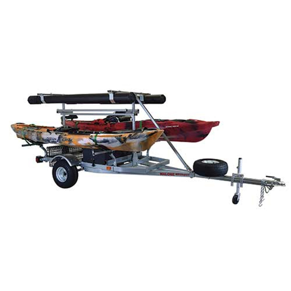 Malone MegaSport 2 Kayak Trailer Ultimate Angler Package with MegaWings