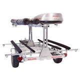 Malone MegaSport LowBed 2 Kayak Trailer Package with 2nd Tier, Spare Tire, Bunks, Cargo Box & Rod Tubes