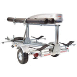 Malone MegaSport LowBed 2 Kayak Trailer Package with Spare Tire, MegaWings, Cargo Box, & Rod Tubes