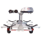 Malone MegaSport LowBed 2 Kayak Trailer Package with Spare Tire, MegaWings, Cargo Box, & Rod Tubes
