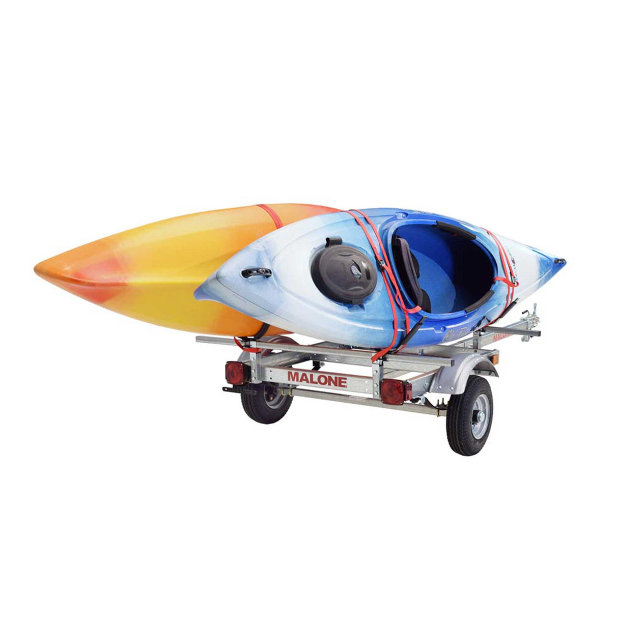Malone EcoLight 2 Kayak Trailer Package with 2 J-Racks