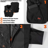 Mobile Warming Unisex 7.4V Smart Thawdaddy 2.0 Bluetooth Heated Vest