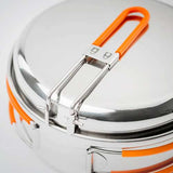 GSI Outdoors Glacier Stainless 1 Person Mess Kit