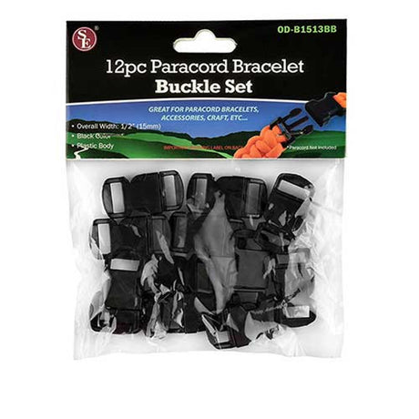 Sona Enterprises Paracord Bracelet Buckle 12-Pack