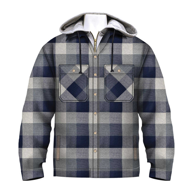 Stillwater Supply Flannel Quilt Lined Hooded Jacket