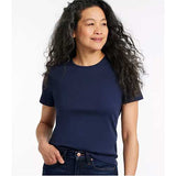 LL Bean Pima Crewneck SS W's Regular