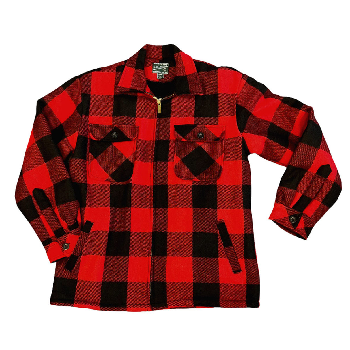 Outrageous Incorporated Men's Woodsman Wool Shirt Jacket