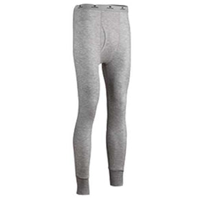 Indera Men's Two-Layer Performance Thermal with Silvadur Long Underwear Bottom