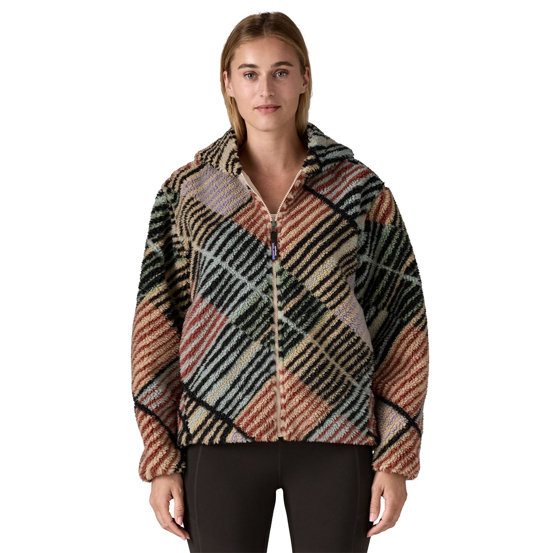 patagonia パターン柄 フード付きジャケット　レディース　コンパクト収納 Patagonia Women's Lunar Dusk Fleece Hoody – Sherper's