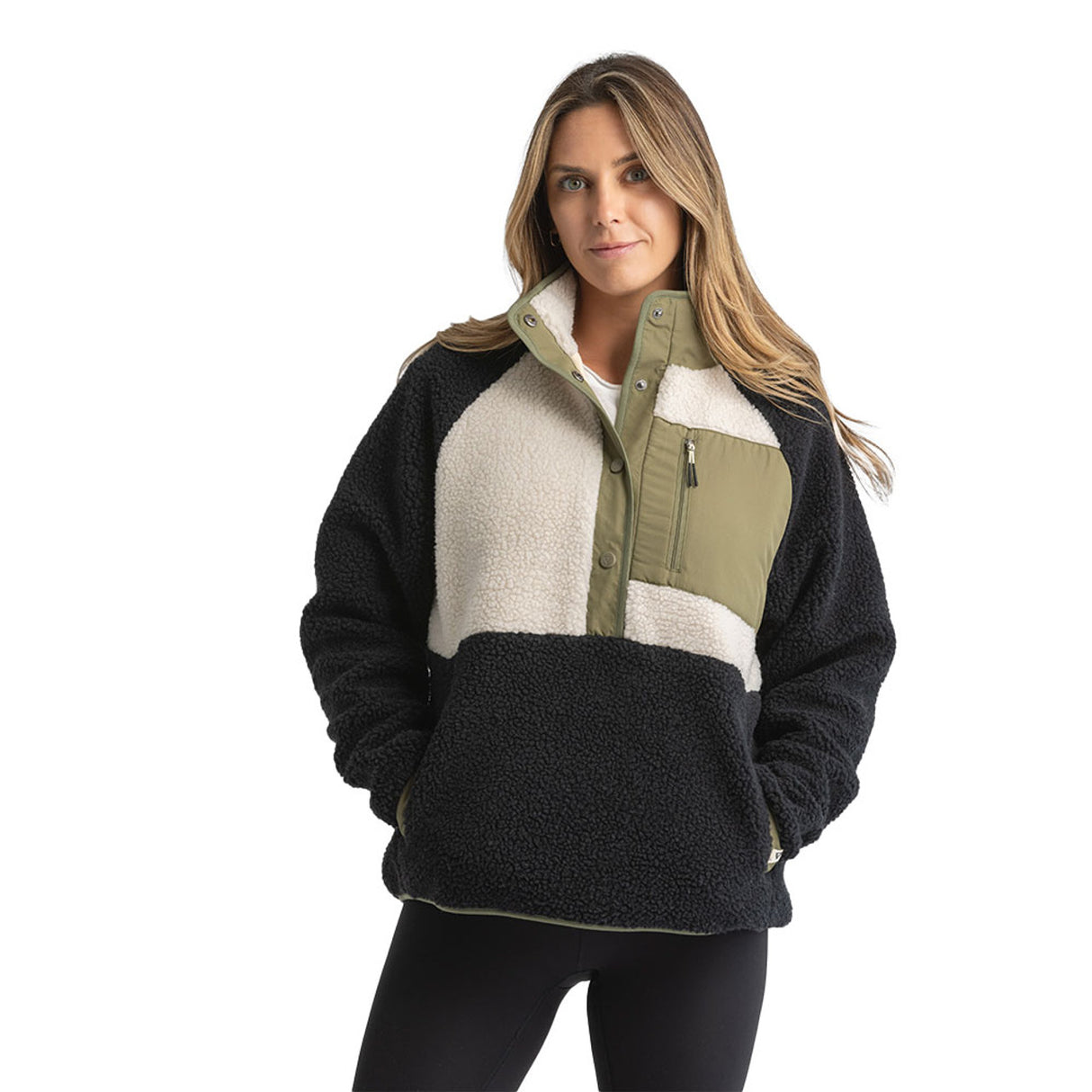 LIV Outdoor Women's Tara Jersey Lined Snap-Up Pullover