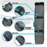 Winterial Rolling Expandable Snowboard and Ski Bag