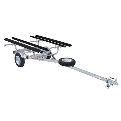 Malone MicroSport 2 Kayak Trailer Package with 2 Sets Bunks, Spare Tire