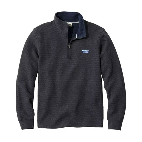 L.L. Bean Men's Lakewashed Double-Knit Quarter-Zip Pullover