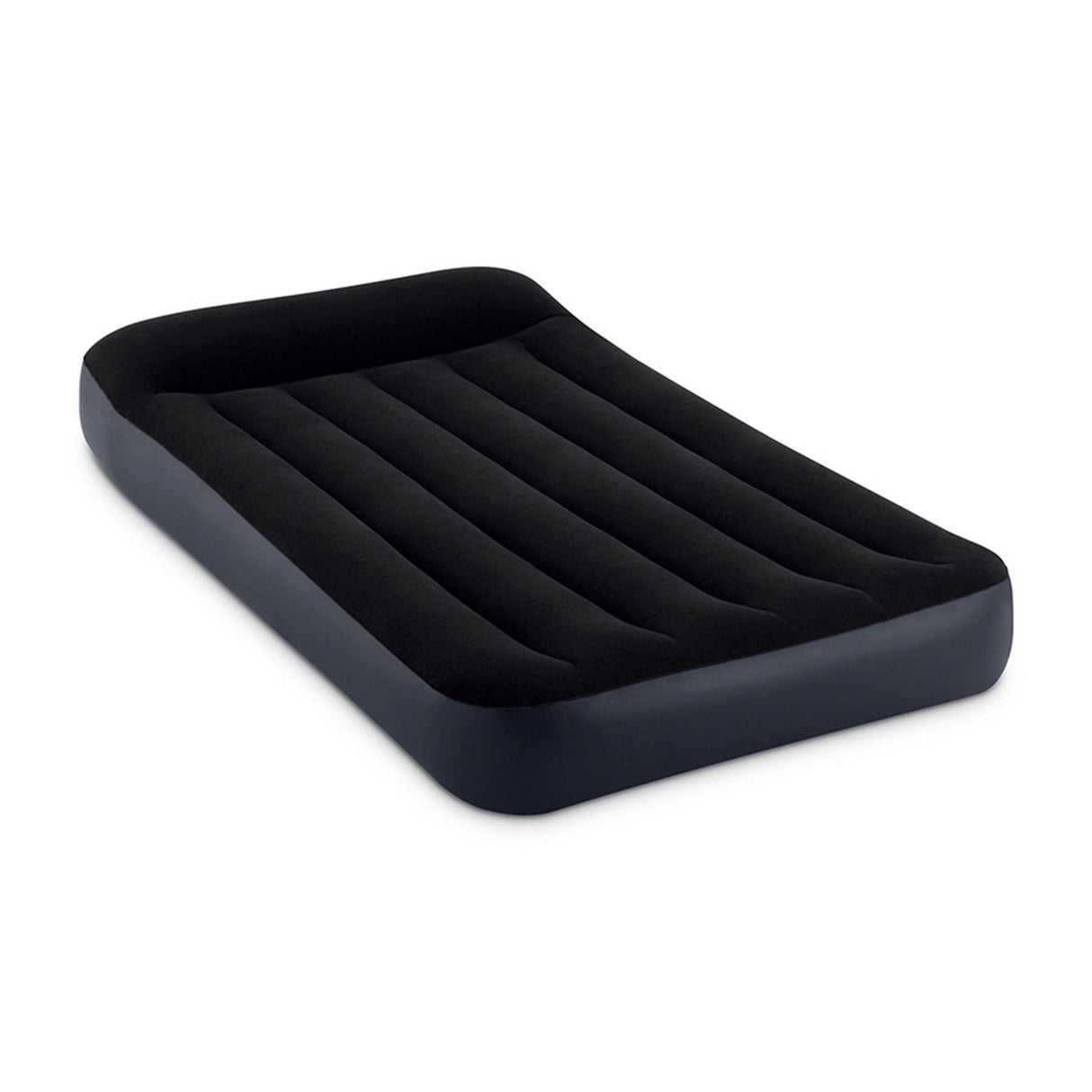Intex 10-inch Twin Dura-Beam Pillow Rest Classic Airbed with QuickFill Plus Internal Pump